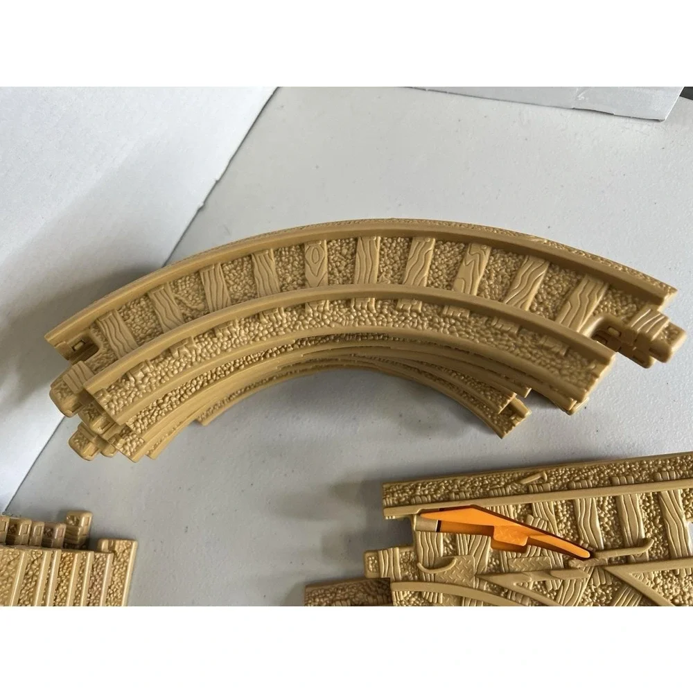 Geotrax ASSORTED‎ Tan Brown Lot Of 18  Replacement Track Piece Geo Trax